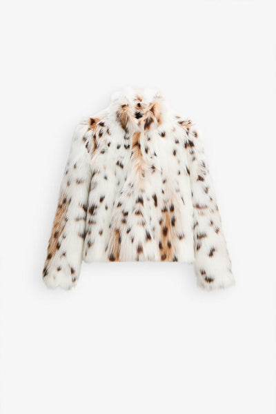 Raquel | Leopard Print Faux Fur Jacket