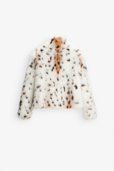 Raquel | Leopard Print Faux Fur Jacket