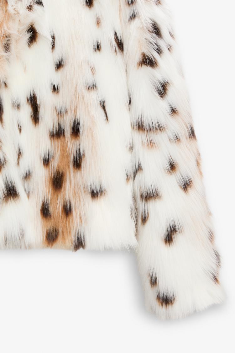 Raquel | Leopard Print Faux Fur Jacket