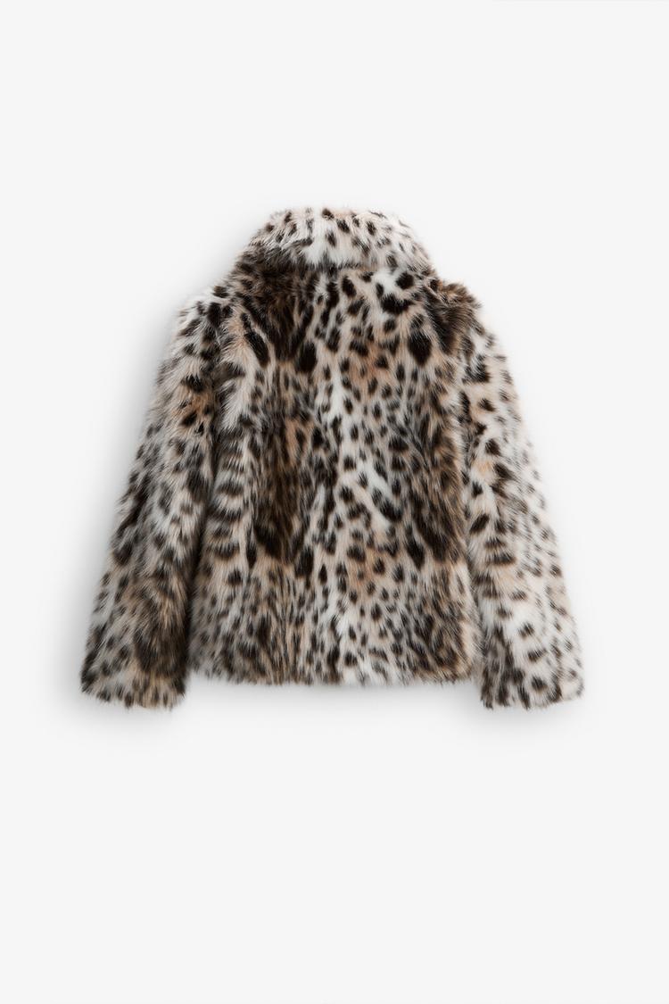 Raquel | Leopard Print Faux Fur Jacket