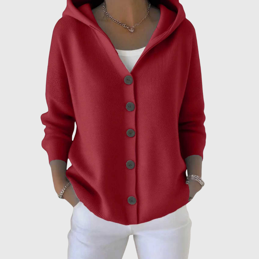Leya | Soft Knit Cardigan with Hood