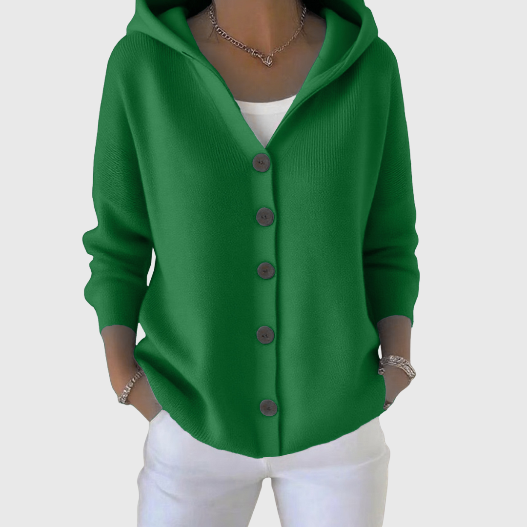 Leya | Soft Knit Cardigan with Hood