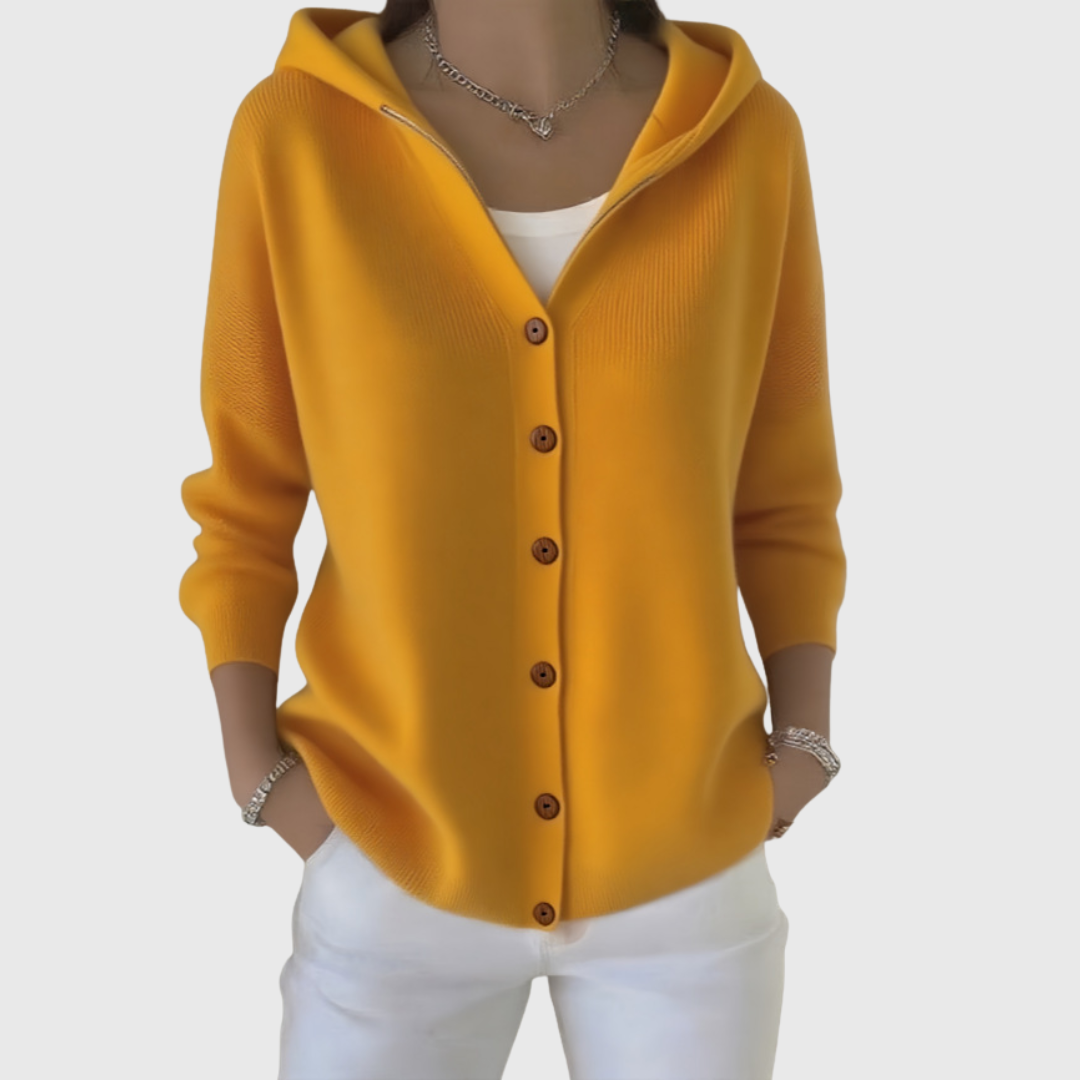 Leya | Soft Knit Cardigan with Hood