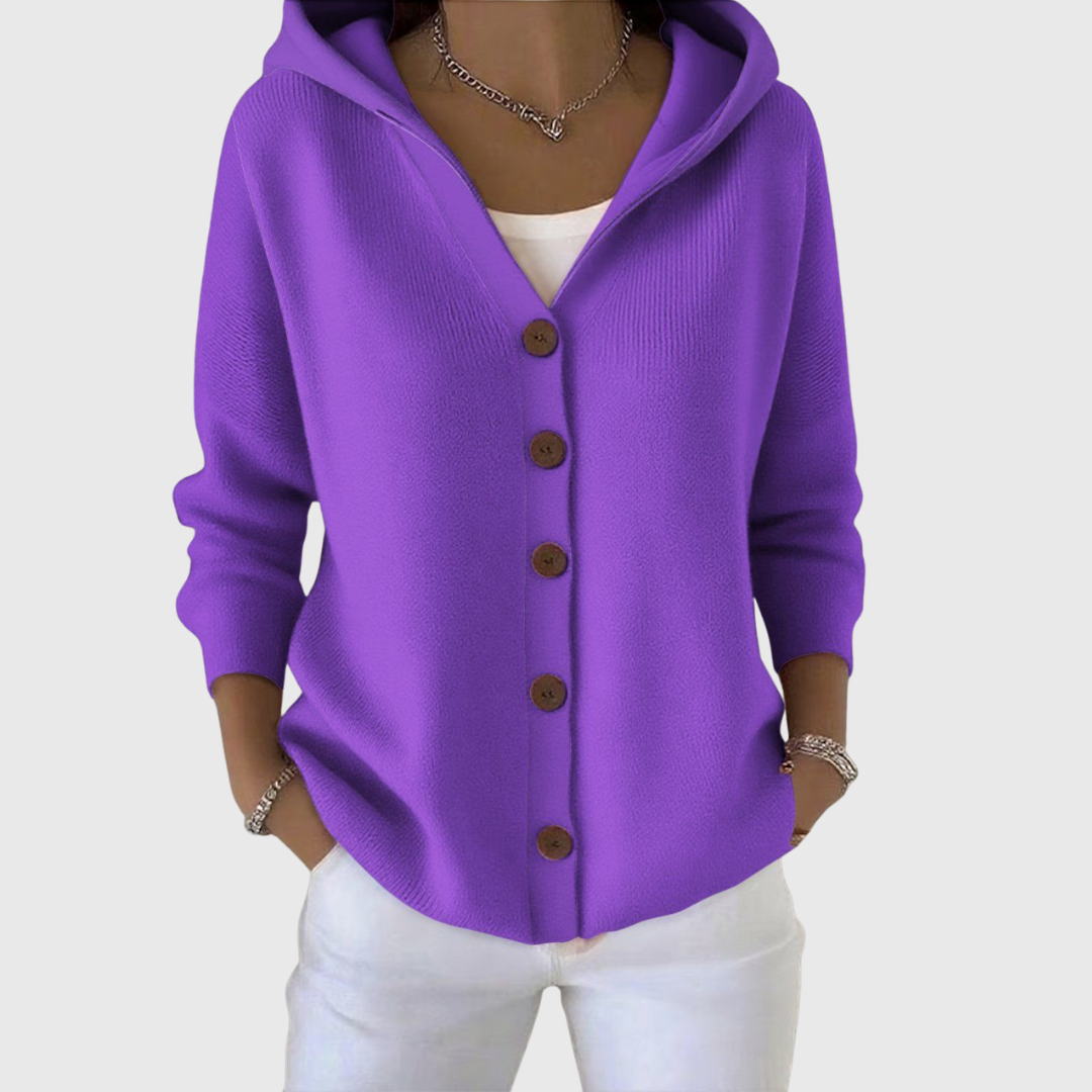 Leya | Soft Knit Cardigan with Hood