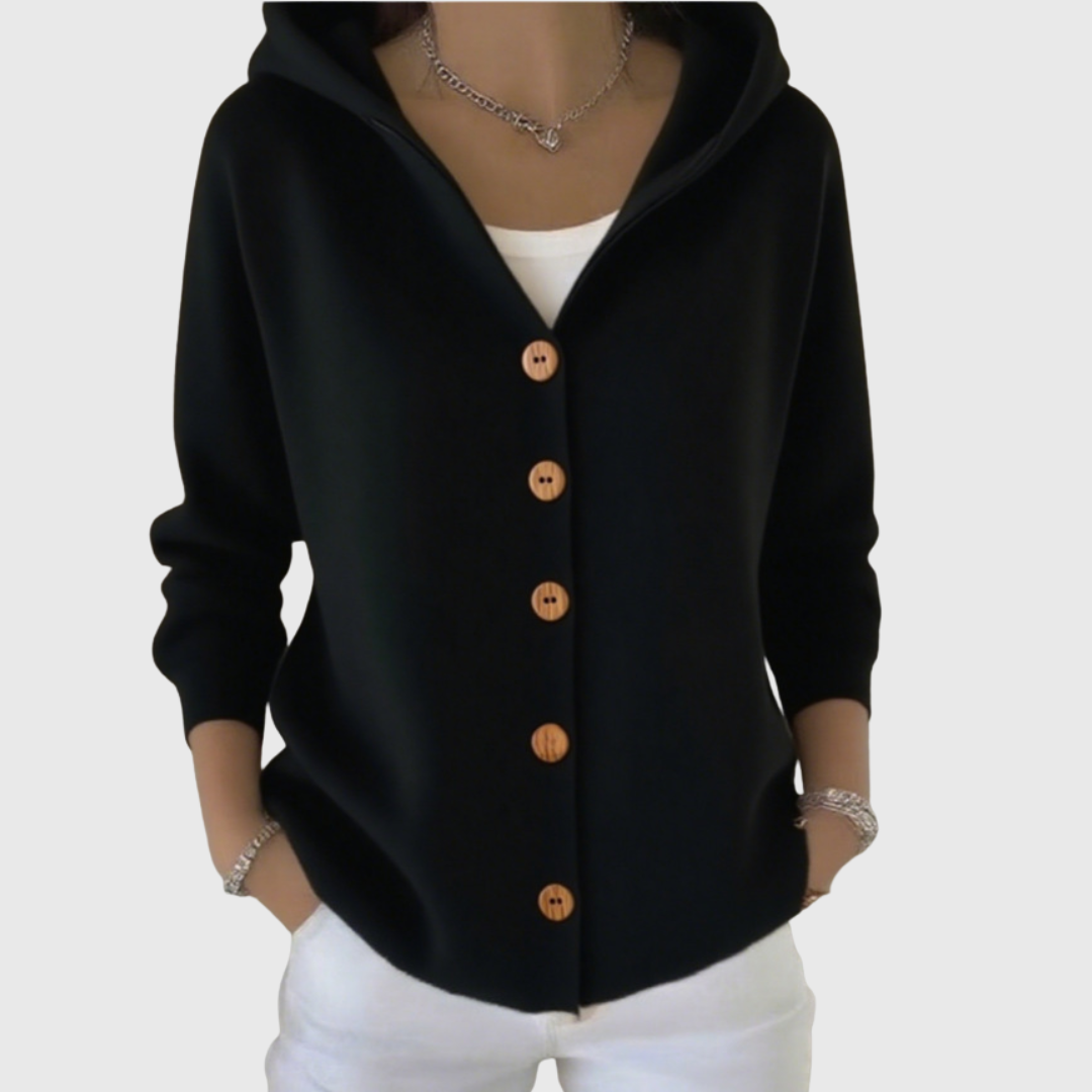 Leya | Soft Knit Cardigan with Hood