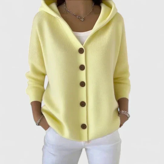Leya | Soft Knit Cardigan with Hood