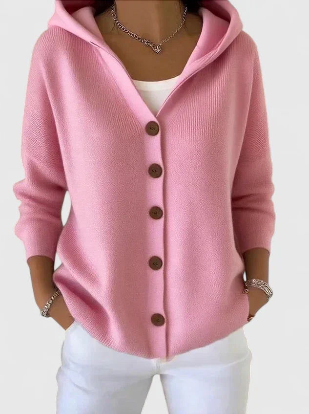 Leya | Soft Knit Cardigan with Hood