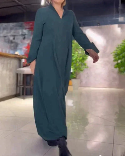 Evie - Retro Vibe Loose Fit Maxi Dress