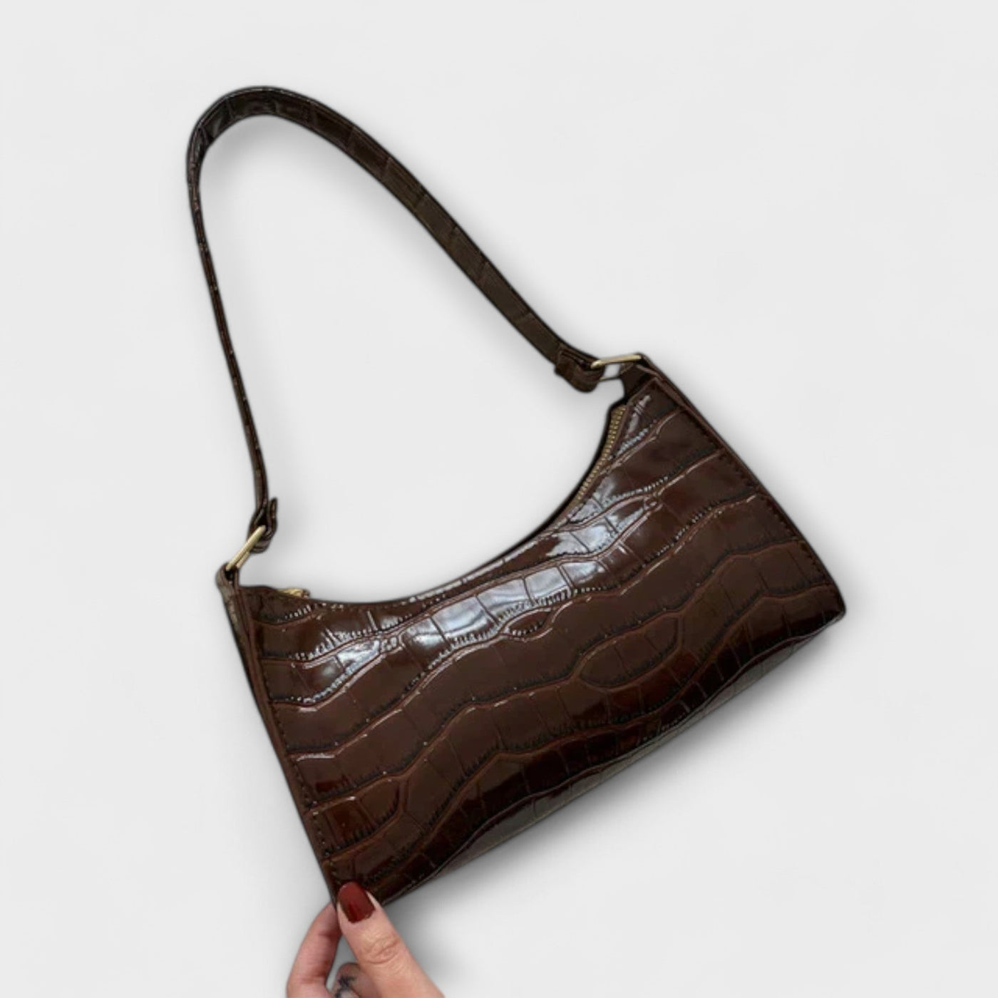 Ava - Shiny Leather Bag