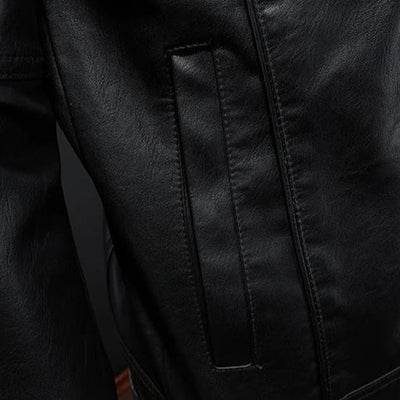 Darius™ | Premium Leather Jacket in Moto Style
