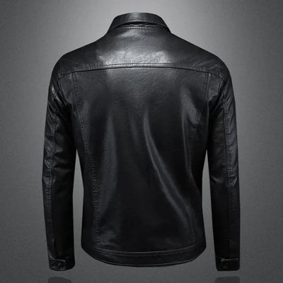 Darius™ | Premium Leather Jacket in Moto Style