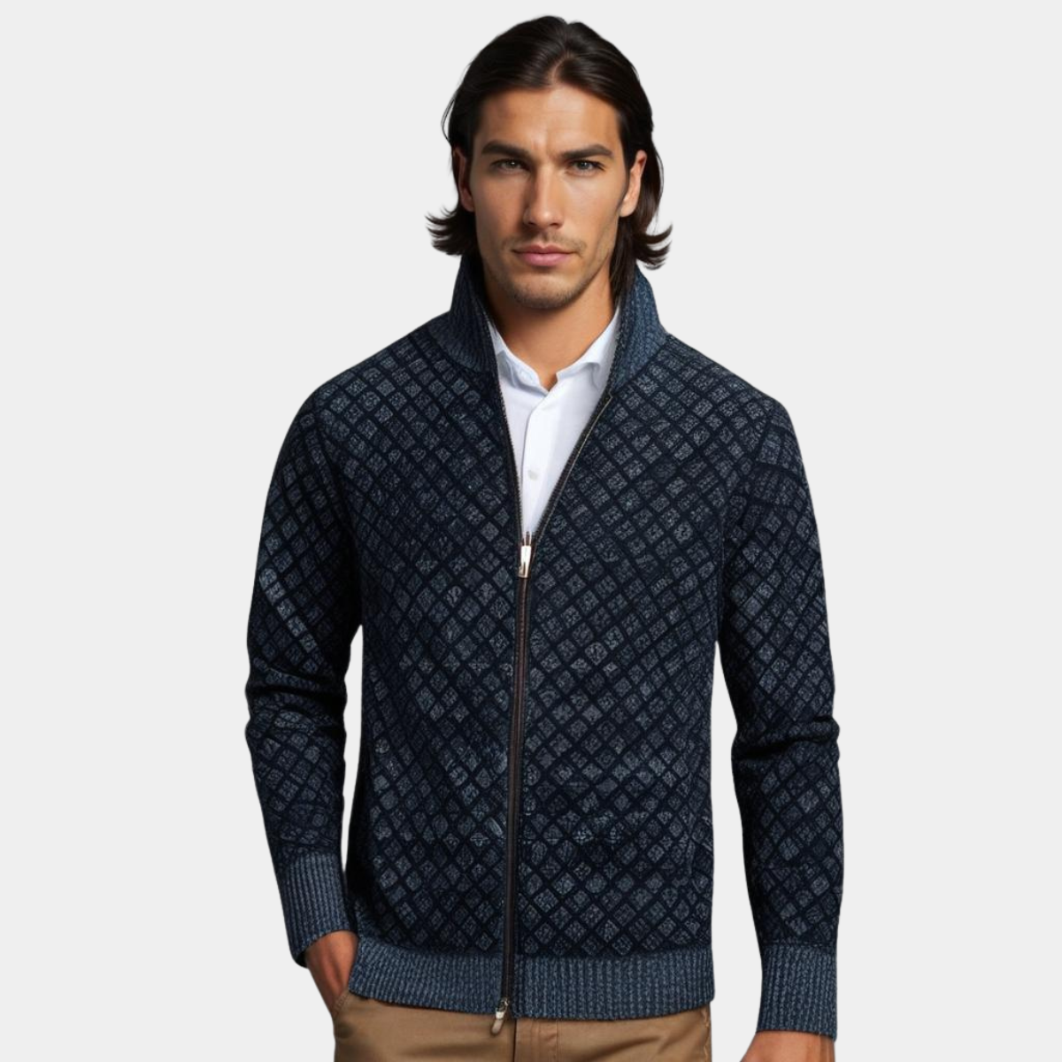 Alaric | Zip-Up Cardigan