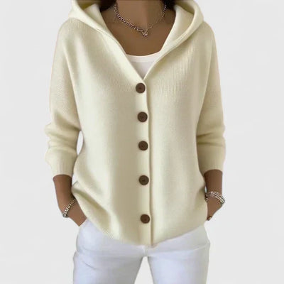 Leya | Soft Knit Cardigan with Hood