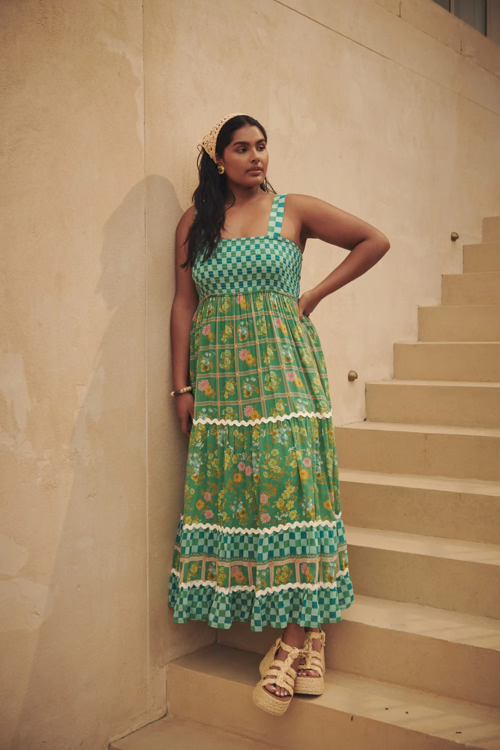 Basil - Sunshine Dreams Boho Maxi Dress
