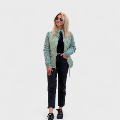 Nora | Women’s Patchwork Knit Jacket