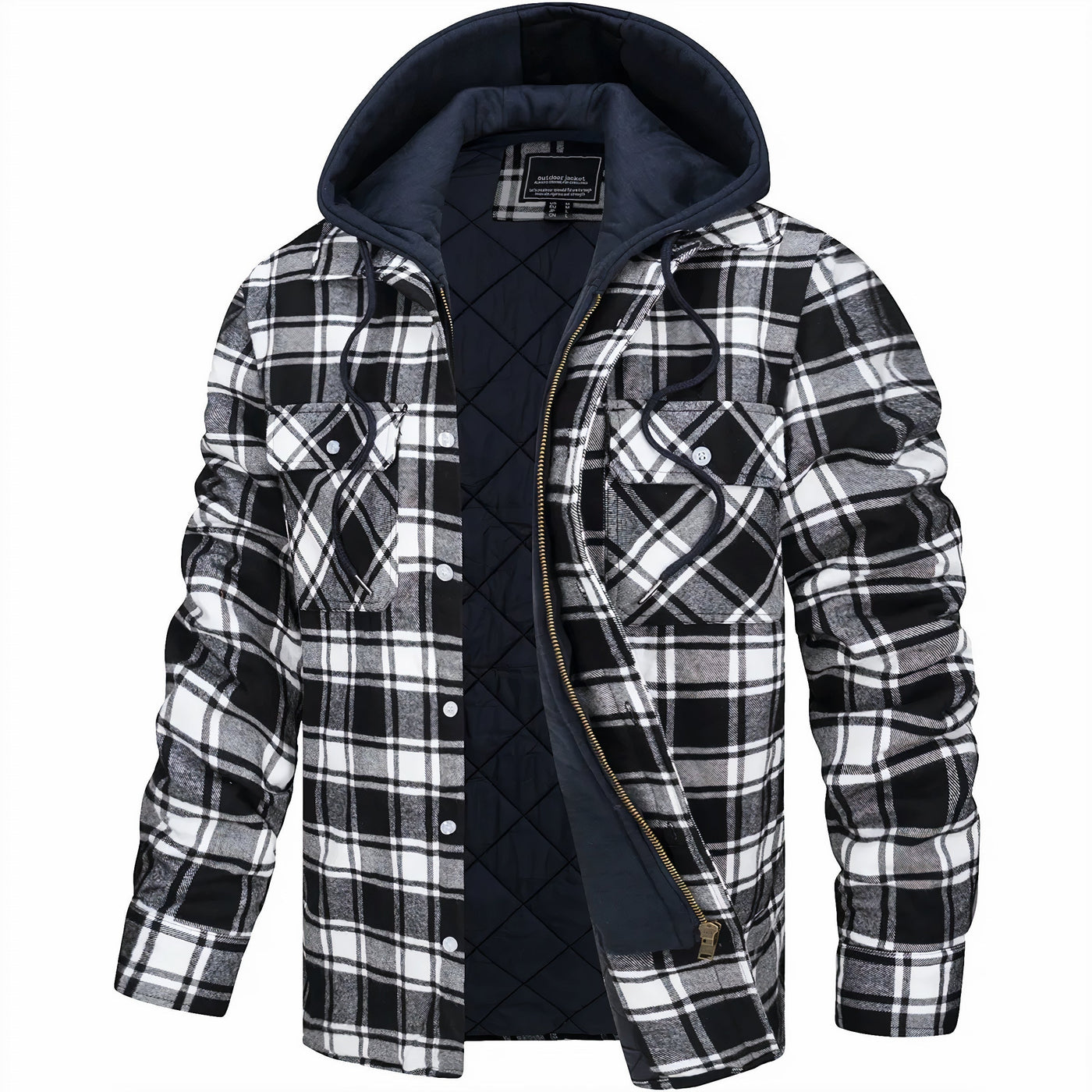 Einar | Lined Flannel Shirt with Hood