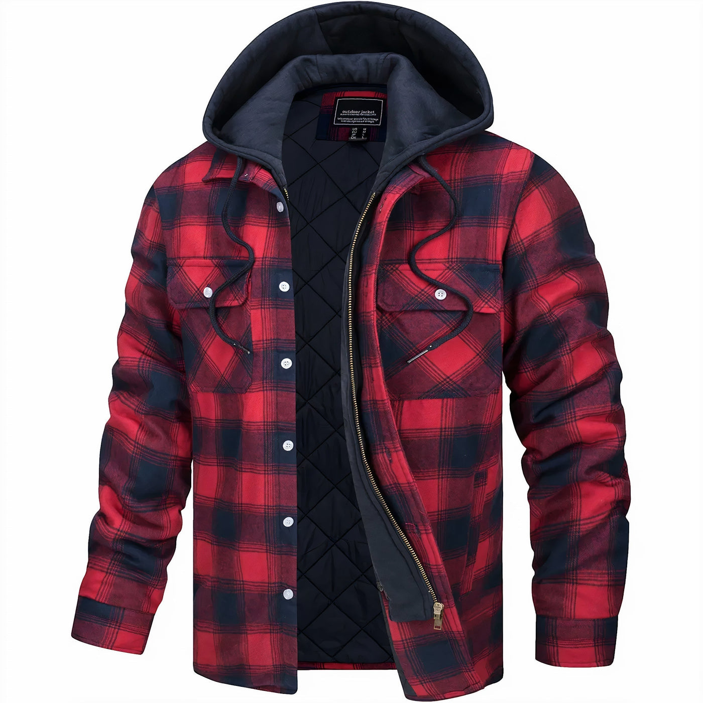 Einar | Lined Flannel Shirt with Hood