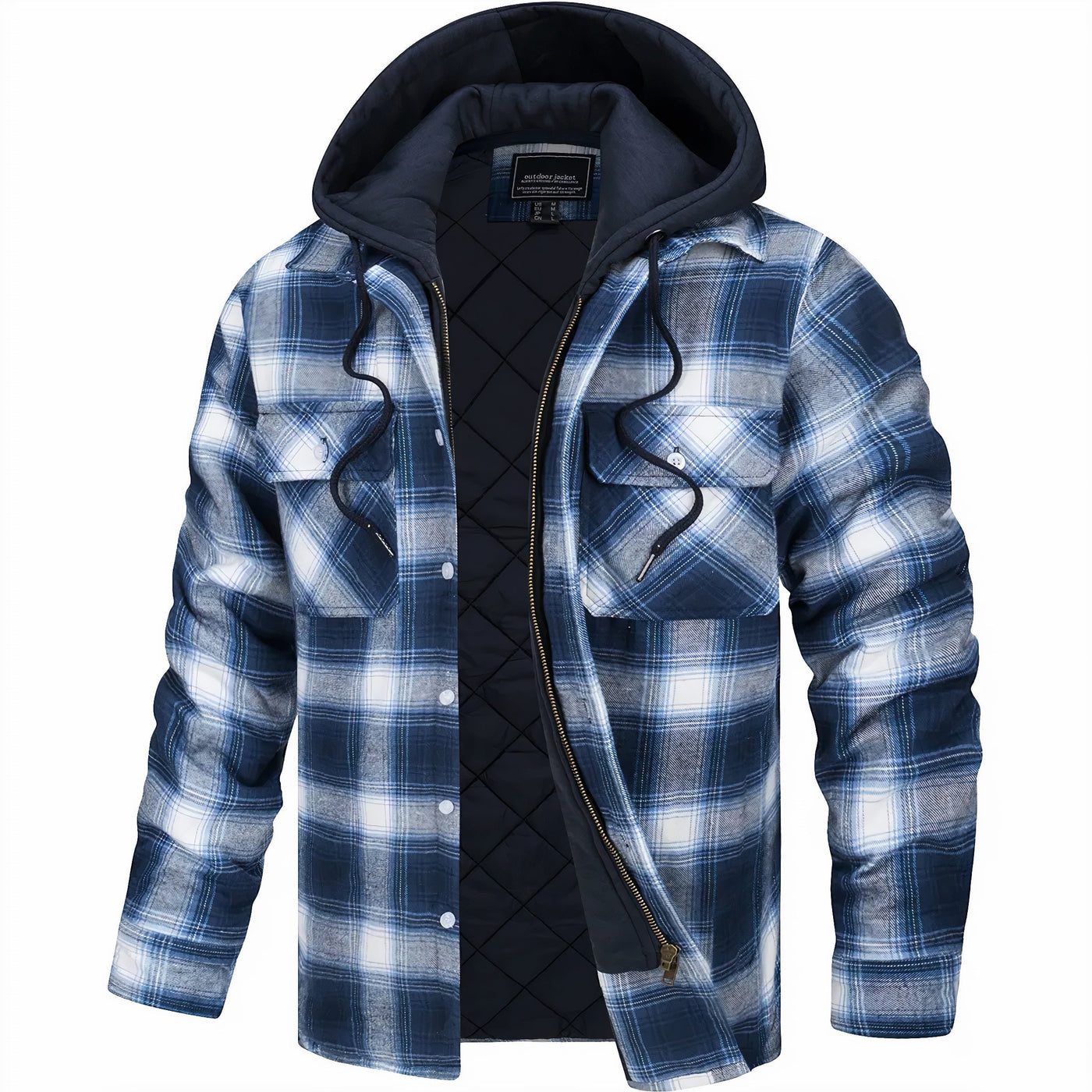 Einar | Lined Flannel Shirt with Hood