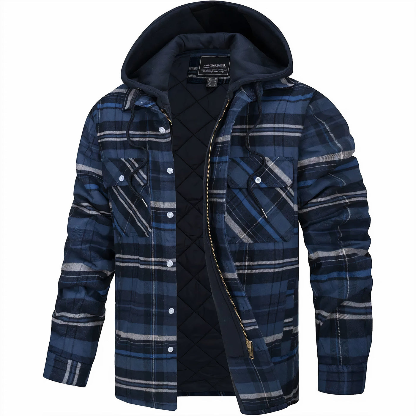 Einar | Lined Flannel Shirt with Hood