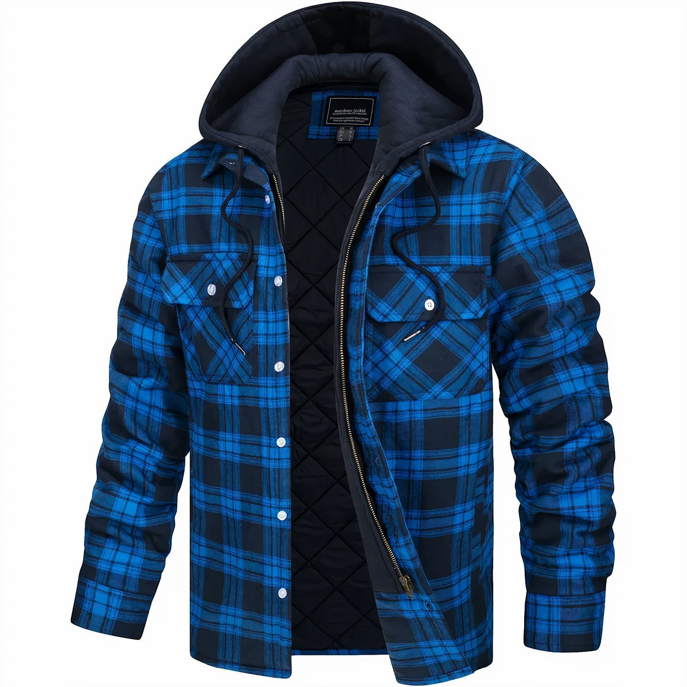 Einar | Lined Flannel Shirt with Hood